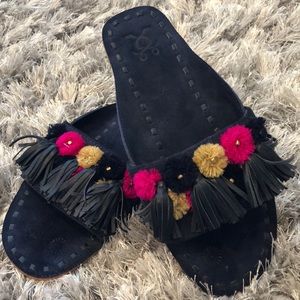 Figue Pompom Tassel Sandal
